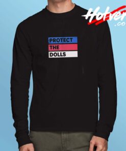 Protect The Dolls Trans Pride Flag Solidarity Long Sleeve Tshirt