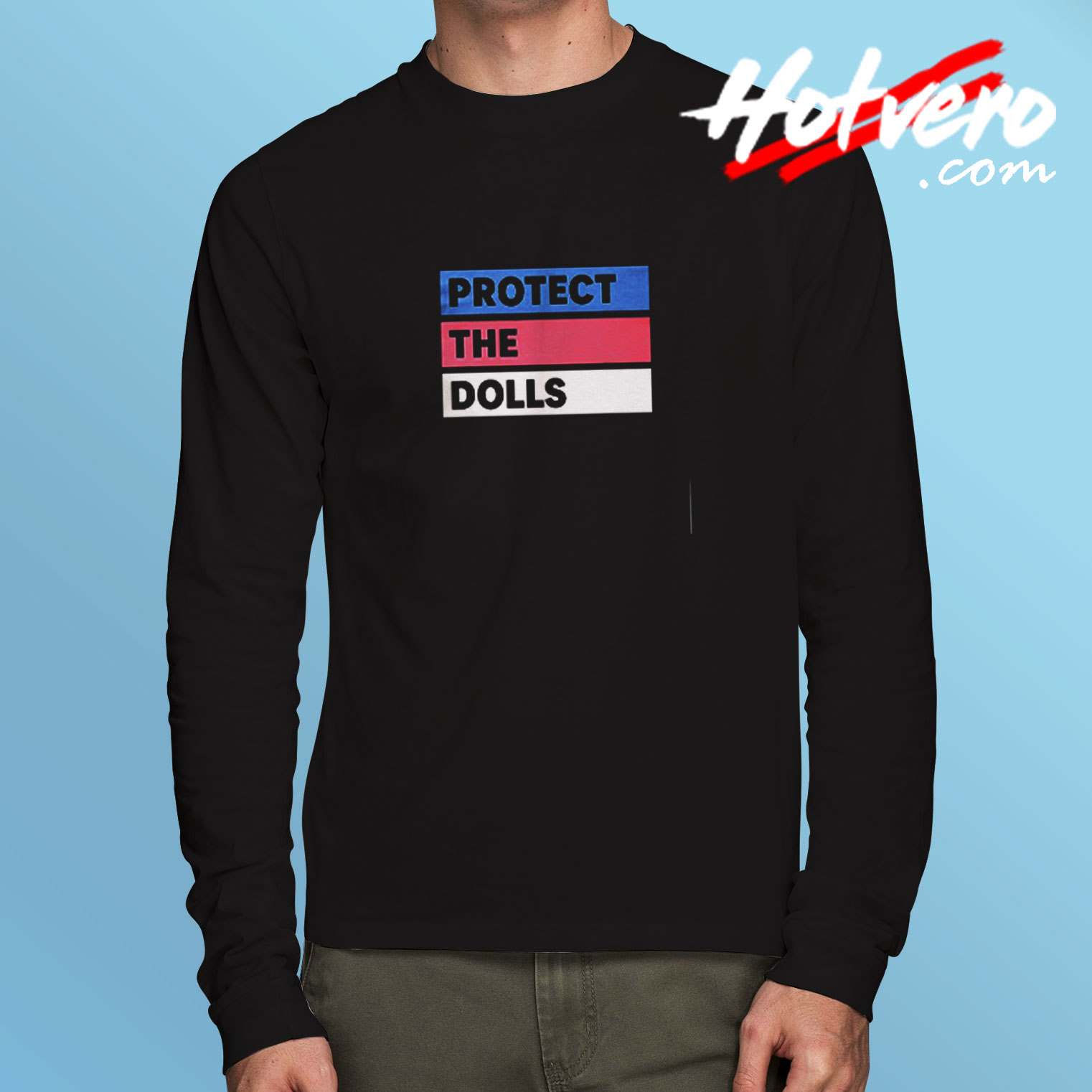 Protect The Dolls Trans Pride Flag Solidarity Long Sleeve Tshirt