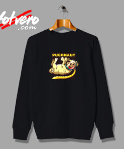 Pugonaut Funny Astronaut Pug Dog Space Vintage Sweatshirt Design