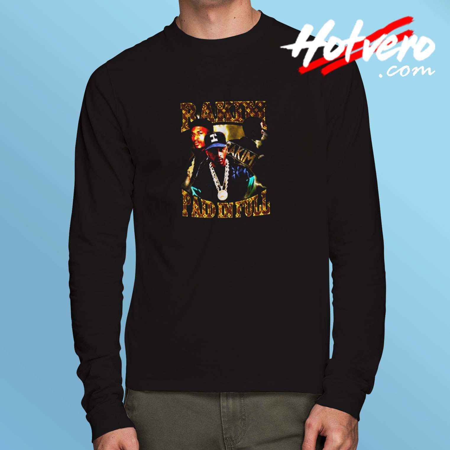 Rakim Paid In Full Rapper Long Sleeve Tshirt