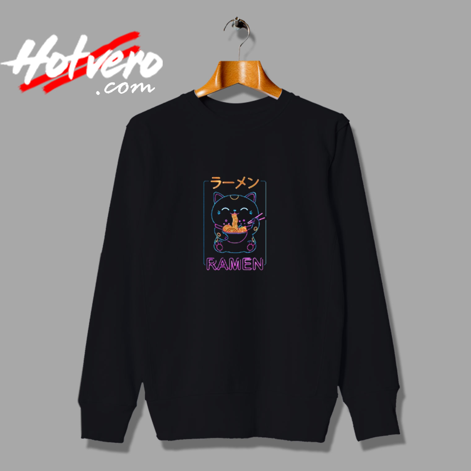 Ramen Kitten Vintage Sweatshirt Design