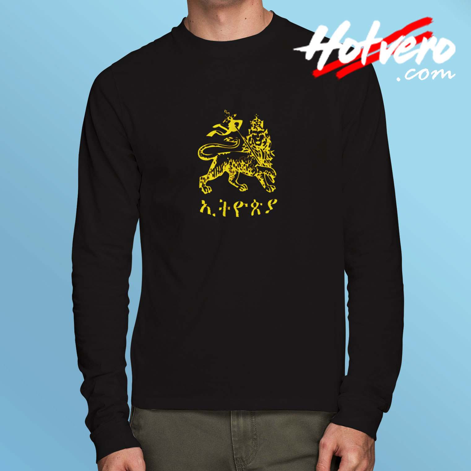 Rastafari Lion Of Judah Long Sleeve Tshirt