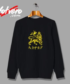 Rastafari Lion Of Judah Vintage Sweatshirt Design