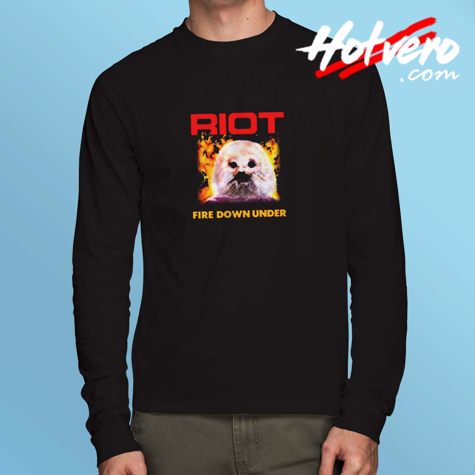 Riot Fire Down Under 1981 Long Sleeve Tshirt
