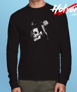 Rockabilly Skull Long Sleeve Tshirt