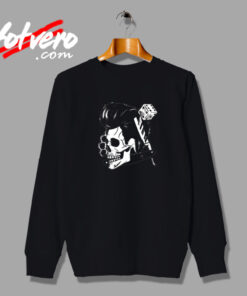 Rockabilly Skull Vintage Sweatshirt Design