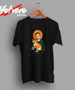 Saint Of Dogecoin Elon Musk Holding Doge Vintage T shirt