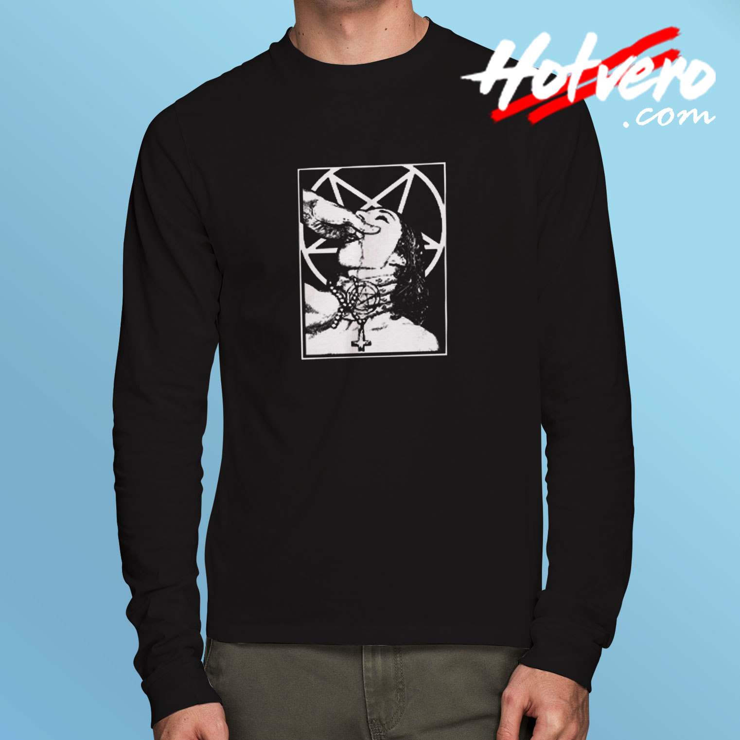 Satanic Nun Satan Long Sleeve Tshirt