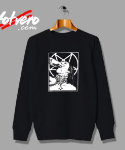 Satanic Nun Satan Vintage Sweatshirt Design