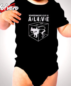 Schrodingers Cat Science Geek Cute Baby Clothes