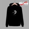 Skeleton Coffee Moon Graphic Black Halloween Comfort Hoodie