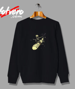 Skeleton Meteor Madness Begins Vintage Sweatshirt Design