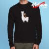 Sloth Riding Llama Funny Long Sleeve Tshirt