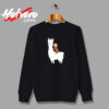 Sloth Riding Llama Funny Vintage Sweatshirt Design