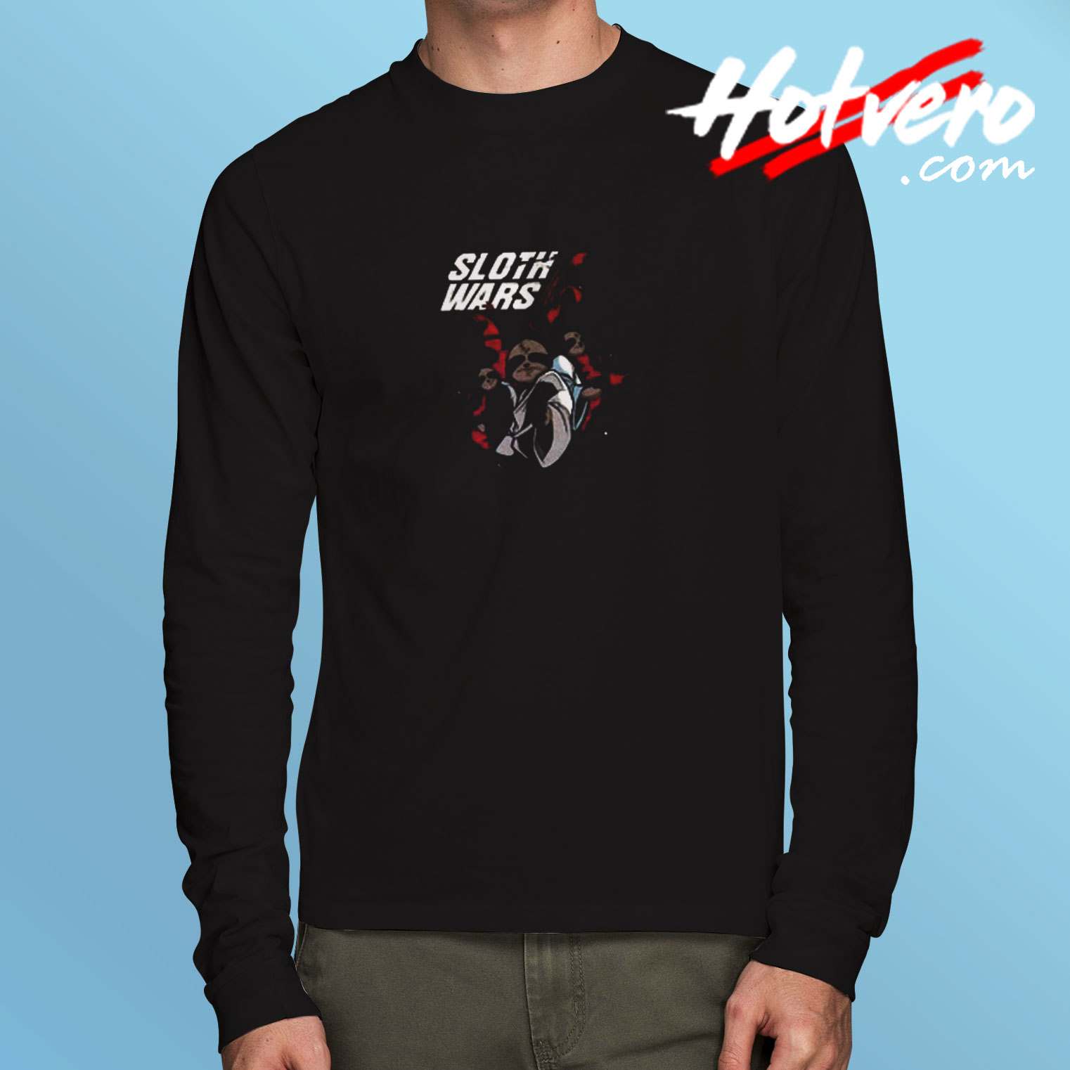 Sloth Wars Parody Long Sleeve Tshirt
