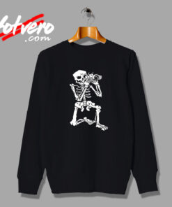 Squelette Photographe Photographie Vintage Sweatshirt Design