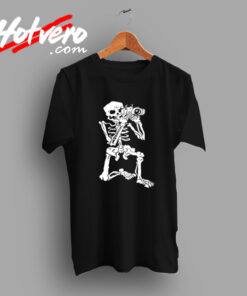 Squelette Photographe Photographie Vintage T shirt
