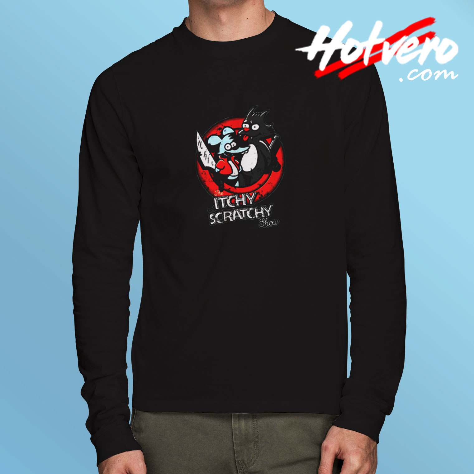 The Itchy And Scratchy Show Long Sleeve Tshirt