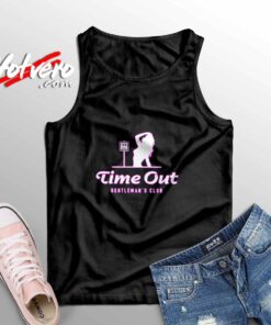 Timeout Time Out Club Tyler Texas Broken Sleeveless Shirt