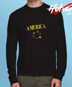 Turning Point Usa America 91 Smells Like Freedom Nirvana Parody Long Sleeve Tshirt