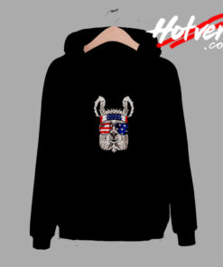 Usa Patriotic Llama Comfort Hoodie