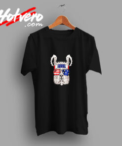 Usa Patriotic Llama Vintage T shirt