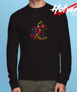 Vintage Horse Racing Painting Horse And Derby Lovers Long Sleeve Tshirt